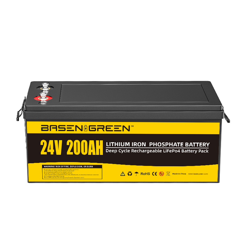 24V 200ah LiFePO4 Battery Built-in 100A BMS with Bluetooth ship